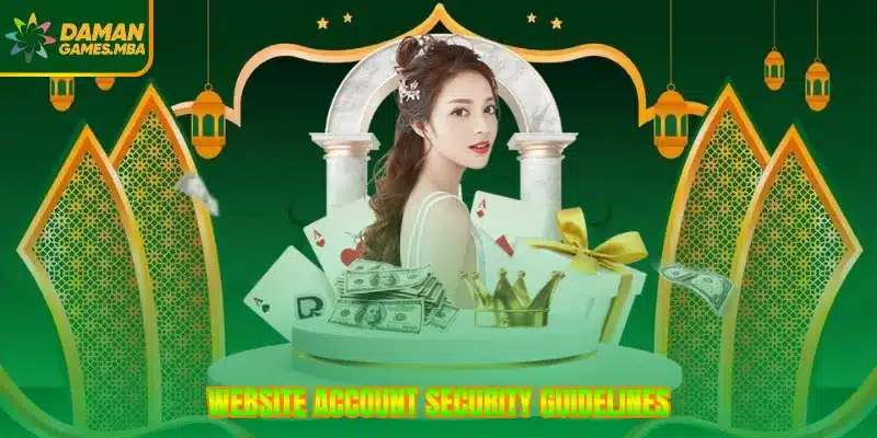 Website account security guidelines
